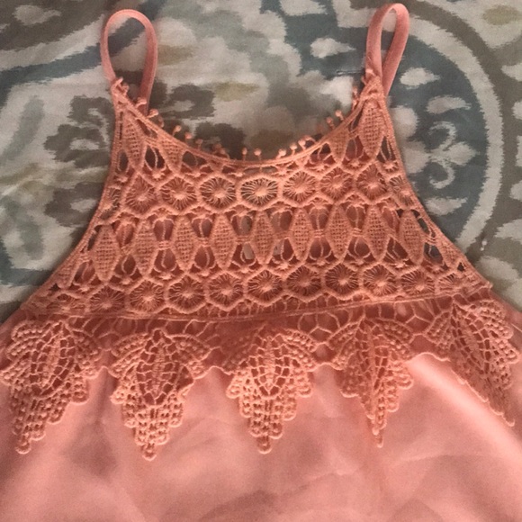 Peach spaghetti blouse - Picture 3 of 3